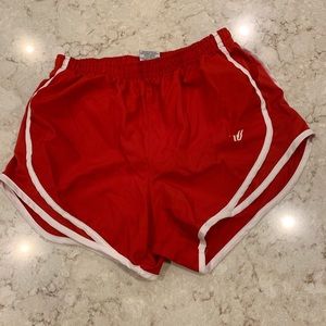 Red Varsity Shorts